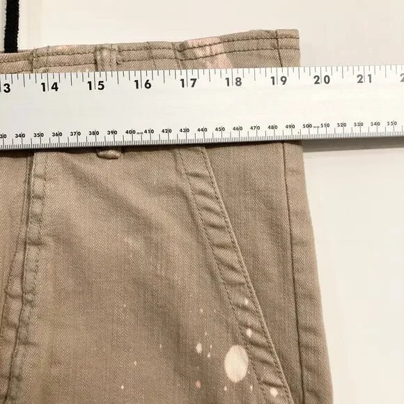 JORDAN CRAIG Pants Men 36/32 Cargo Bondage-Straps Acid-Splatter Tan Fitted”Ross”